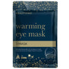 close up product shot of the front of a beautypro warming eye mask pack