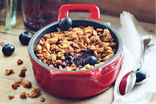 Blueberry, Walnut & Oat Autumn Crisp