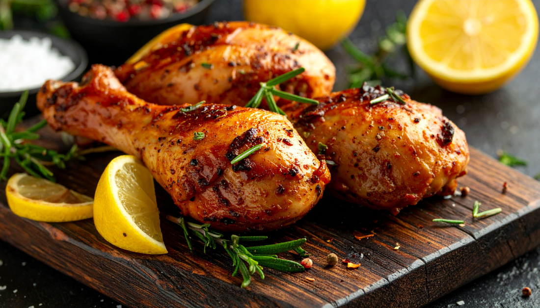 Lemon-Herb Chicken Traybake with Warm Lentils & Greens