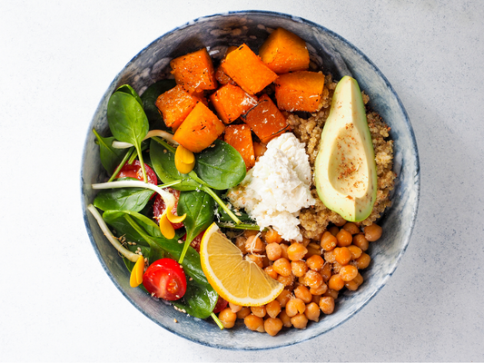 Radiance Quinoa Bowl with Lemon-Tahini Dressing