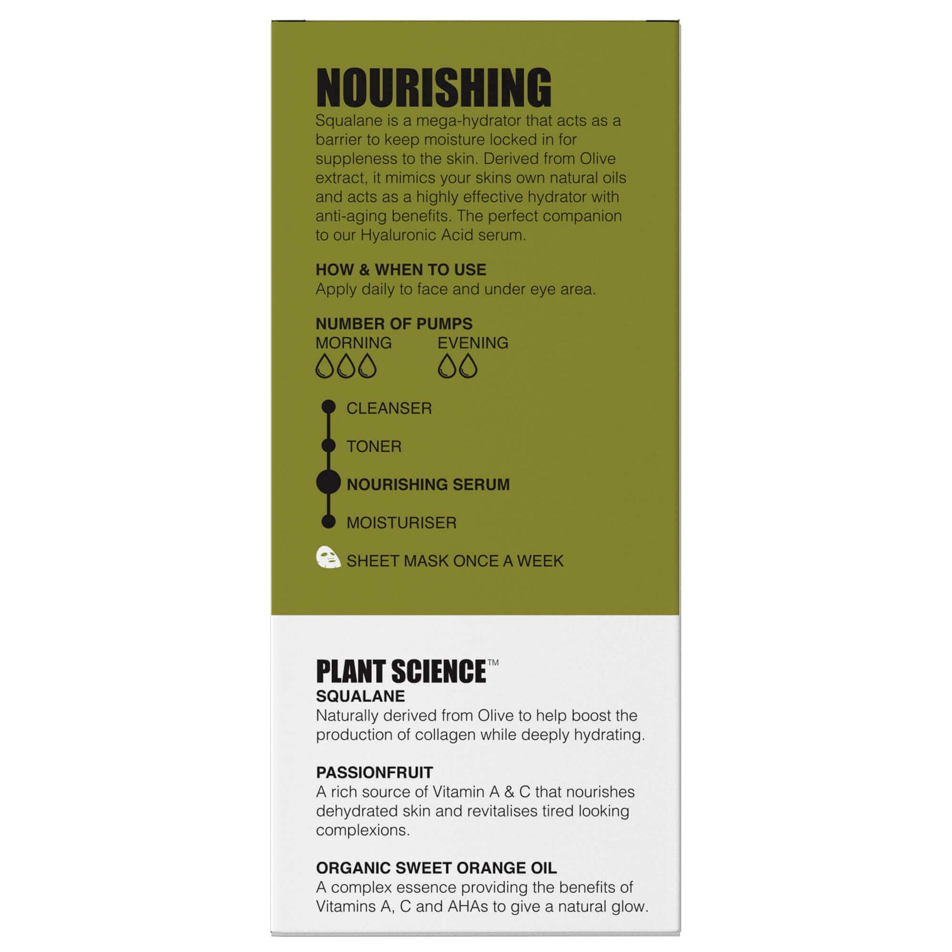BeautyPro Nourishing Daily Skin Serum with Squalene - 30ml Bottle