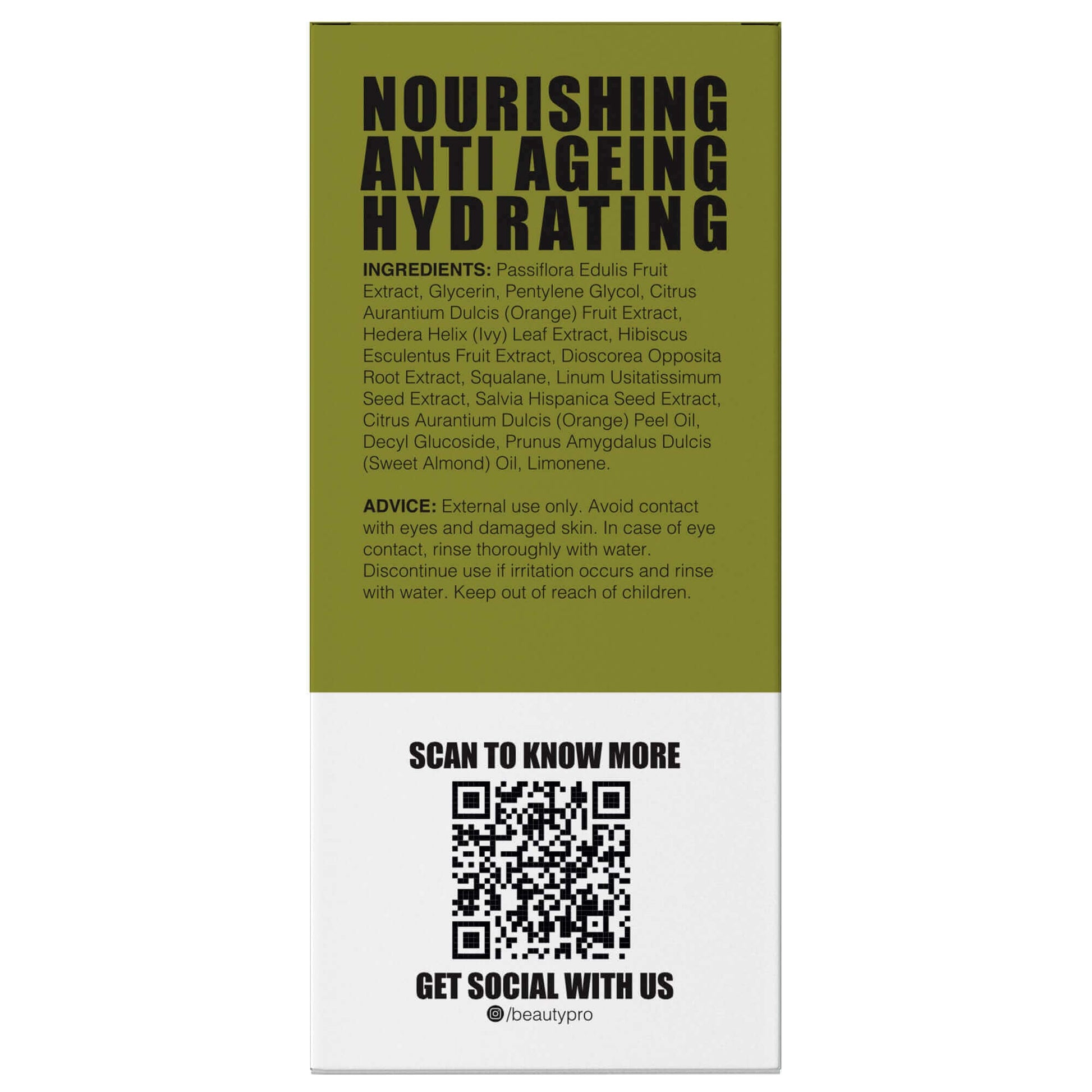 BeautyPro Nourishing Daily Skin Serum with Squalene - 30ml Bottle