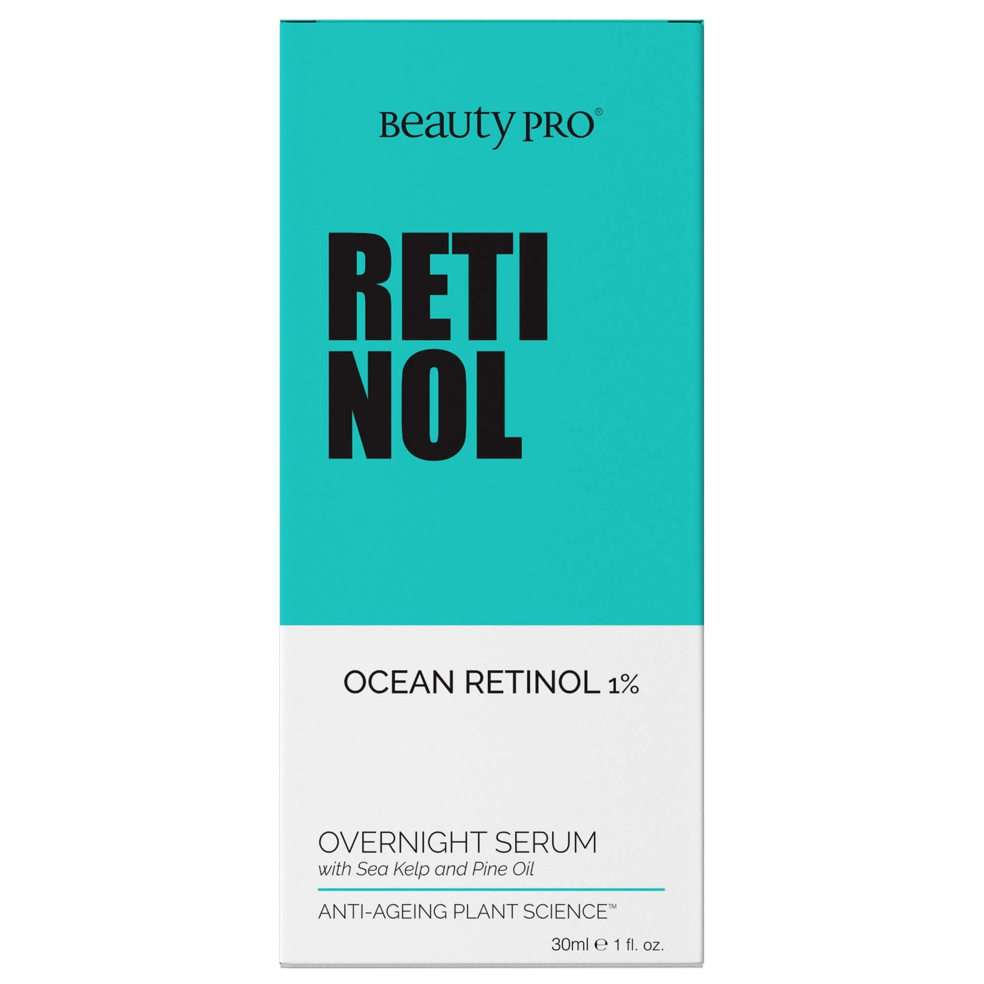 BeautyPro Overnight Skin Serum with Ocean Derived Retinol - 30ml bottle