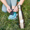 Reusable Drink or Sports Water Bottle | Vacuum Insulated Hot and Cold Drinks | Rose Gold | 600ml