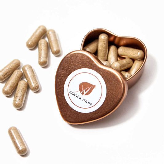 Sustainable Heart Shaped Refill Travel Tin (small) 20ml - Rose Gold