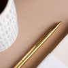 LSW London Gold Ballpoint Pen for Journaling (Black Ink)
