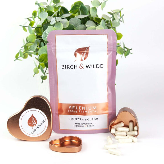 Pure Selenium Capsules for Hair and Nails | UK Made by Birch & Wilde